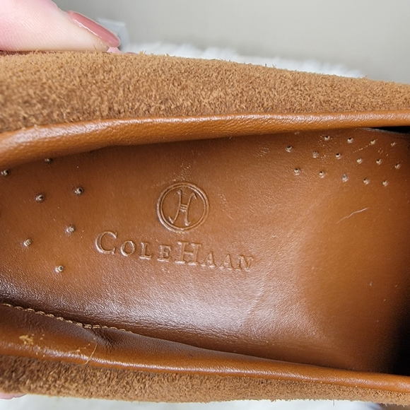 Cole Haan Nike Air chunky brown suede loafers waterproof size 8 - Picture 2 of 4